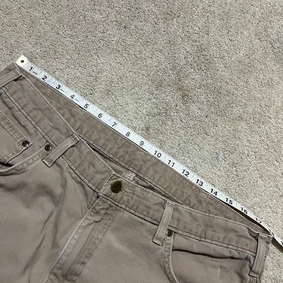 Carhartt Cargo Carpenter Tan Workwear Pants 36Wx29L - Picture 3 of 5